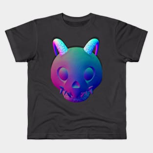 Cyberpunk skull 3D Kids T-Shirt